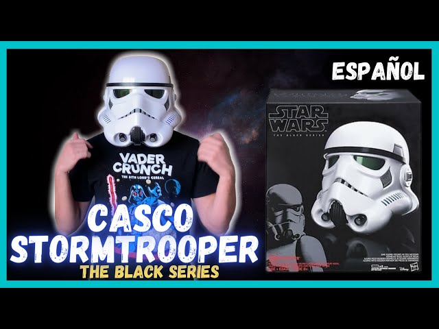 Vídeo relacionado con Star Wars Hasbro The Black Series, Casco Electrónico Premium Shadow Trooper Battlefront, Disfraz de Película, Máscara, Juguetes de Rol