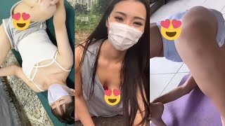 【#TikTok】スジ＆チラリしまくりで草、美女のヨガ Yoga Compilation 2023