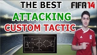 THE BEST ATTACKING CUSTOM TACTIC IN FIFA 14 / FUT & HDH / Tutorial / Best Offensive Tactic