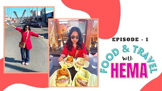 Vlog - Food & Travel With Hema | Episode - 01 | Hodad's Burger San Diego, CA