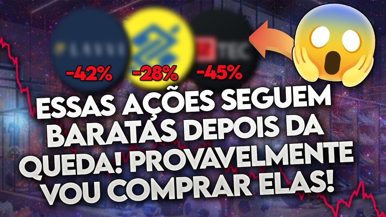BOLSA SEGUE CAINDO! Quais AÇÕES VOU COMPRAR nos PRÓXIMOS DIAS? (5 AÇÕES BOAS e BARATAS)