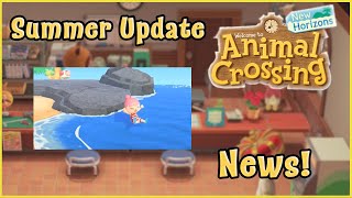 NEW SUMMER UPDATE ADDS SWIMMING! - Animal Crossing: New Horizons News