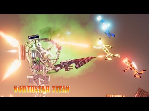 The Northstar Titan vs Hi-tech Soldiers Fighting - People Playground 1.22.3