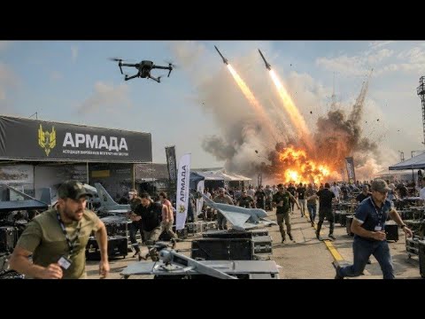 Киев в Огне - Удар по Выставке БПЛА Армата / Нападение на Украинцев 