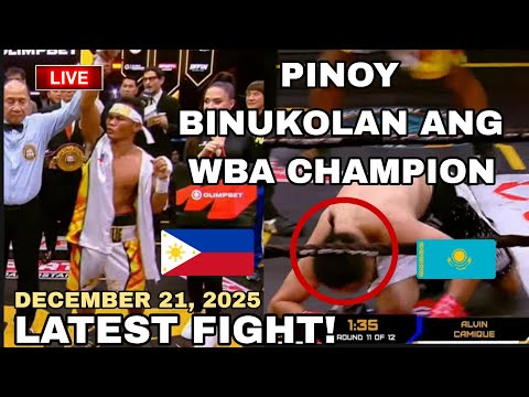 LATEST FIGHT! December 21, 2025 l Pinoy binukolan ang WBA champion in Kazakhstan