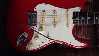 Video thumbnail for My '94 Silver Series Squire Stratocaster by Justin Towell