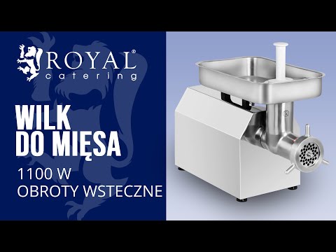 Video - Wilk do mięsa - 1100 W - 480 kg/h