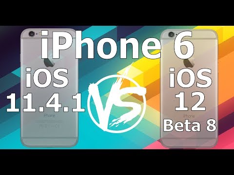 Speed Test : iPhone 6 - iOS 12 Beta 8 vs iOS 11.4.1 (iOS 12 Public Beta 6 Build 16A5357b)