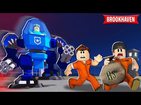 O POLICIAL BARRY VIROU UM ROBÔ GIGANTE NO ROBLOX ( BARRY'S PRISON RUN )