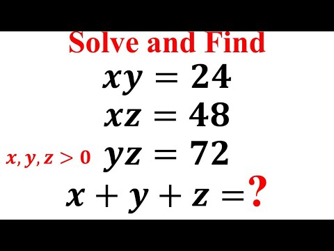 Finding the value of x+y+z|Learn how to solve a system with three unknowns