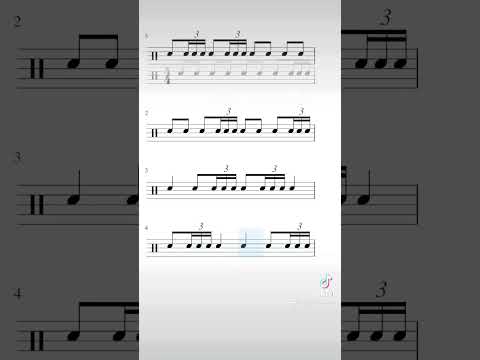 8th note + 16th triplets - let's practise this rhythm 🎵