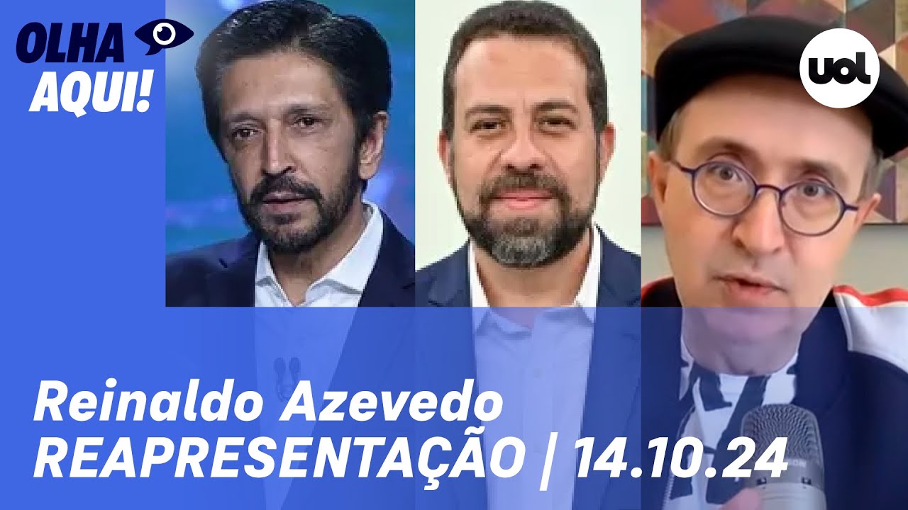 Reinaldo Azevedo: Debate Boulos x Nunes, entrevista de Malafaia e+ I Olha Aqui Reapresentação