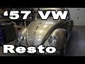 Classic VW BuGs 1957 Oval Window Ragtop Beetle Restoration Build Complete