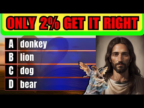 The Ultimate BIBLE QUIZ All levels - 20 questions - Easy Moderate Hard