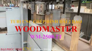 DÙNG MÁY CHÉP HÌNH DÀI WOODMASTER PHAY CỬA ĐƯỢC KHÔNG? WM-2500-2T Chép hình thẳng 2 dao.