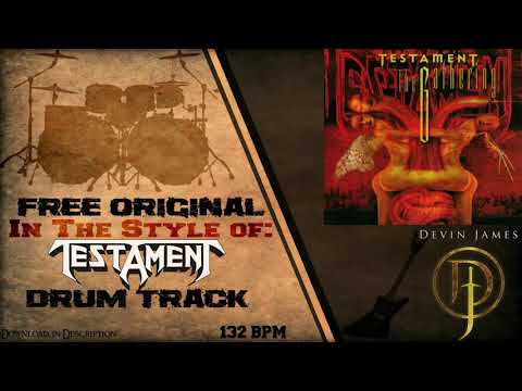 Testament Styled Free Original Drum Track - 132 BPM (FREE DOWNLOAD)