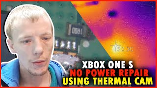 Xbox One S No Power Diagnosis And Repair Using Flir Thermal Camera