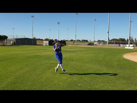 2023 Pitcher Softball Skills Video at 1st base, outfield and batting