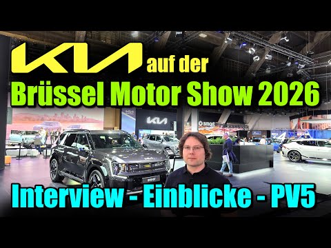 Brüssel Motor Show 2026: Interview mit dem Kia-Geschäftsführer, Messe-Einblicke und viel PV5 deutsch