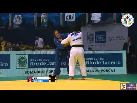 Judo 2013 World Championship Rio de Janeiro: Sol (PRK) - Roberge (CAN) [-78kg] semi-final