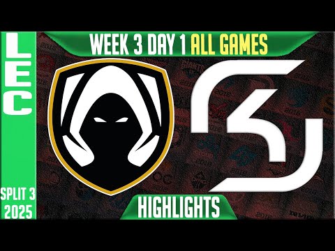 TH vs SK ALL GAMES Highlights | LEC W3D1 Split 3 | Team Heretics vs SK Gaming