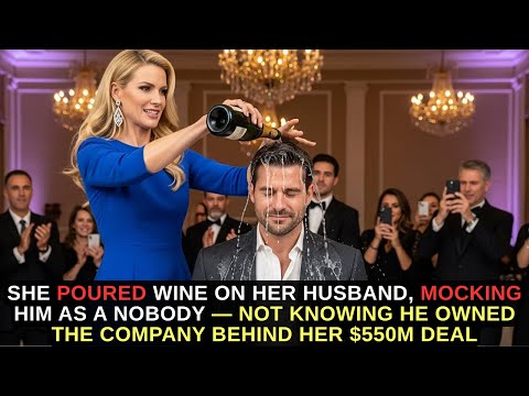 She Poured Wine On Her Husband, Mocking Him — Not Knowing He Owned The Company Behind Her $550M Deal