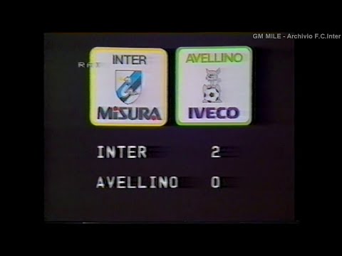 1982-83 (26^ - 10-04-1983) INTER-Avellino 2-0 [Bagni,Bagni] Servizio D.S.Rai