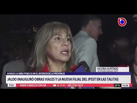 Jaldo inauguró nuevas obras en Las Talitas