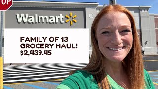 FAMILY OF 13 GROCERY HAUL! $2,439.45