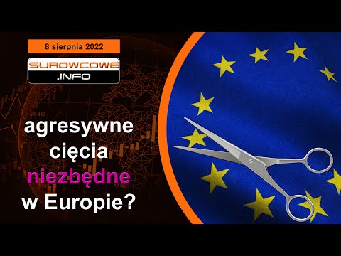 Surowcowe info 1 września 2022 – agresywne cięcia niezbędne w Europie?