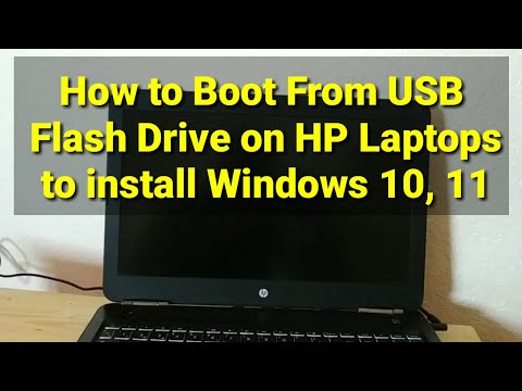 How to Boot From USB Flash Drive on HP Laptops to install Windows 10, 11