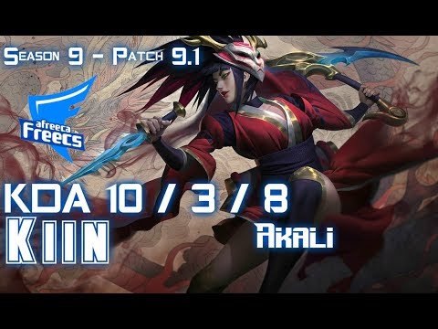 AFs Kiin AKALI vs JAYCE Top - Patch 9.1 KR Ranked
