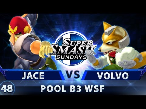 SSS 48 - Jace (Falcon) vs. Volvo (Fox) - SSBM Pool B3 WSF - Smash Melee
