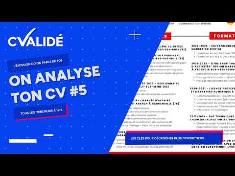 On analyse ton CV en live #5