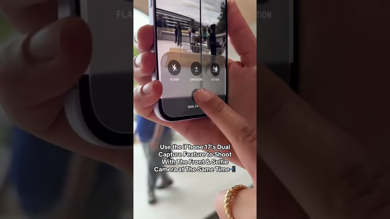 Dual Capture Demo on iPhone 17 | #appleevent