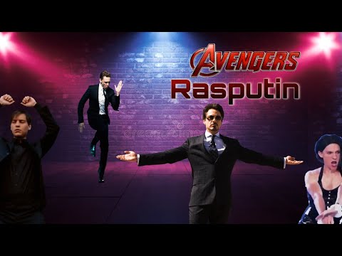 Avengers Cast Dancing/rasputin