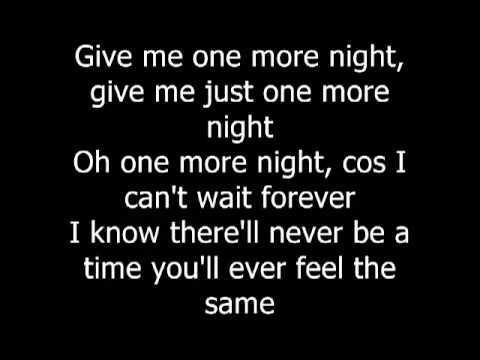 Phil Collins - One More Night (with lyrics)
