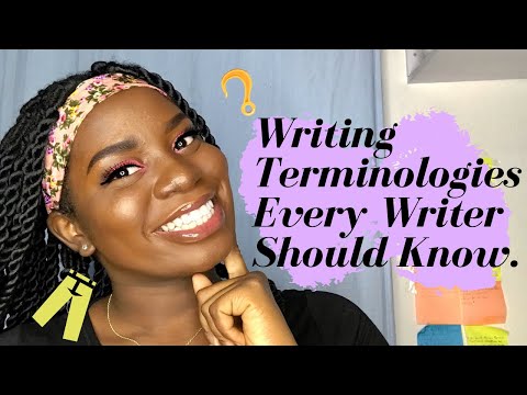 Writing Terminologies Every Writer Should Know