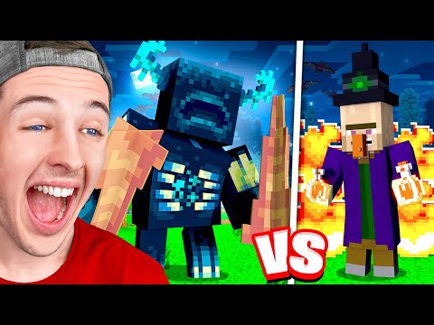 Mind-Blowing Minecraft Battle: WARDEN vs WITCH!