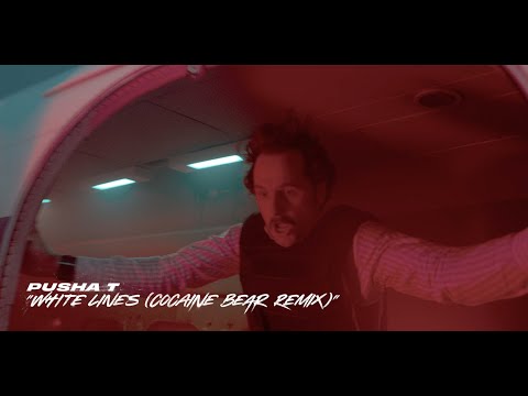 afbeelding WHITE LINES (Cocaine Bear Remix) by Pusha T (Official Lyric Video)