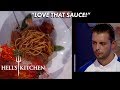 Gordon Ramsay Loves Frank's Pasta Sauce | Hell's Kitchen