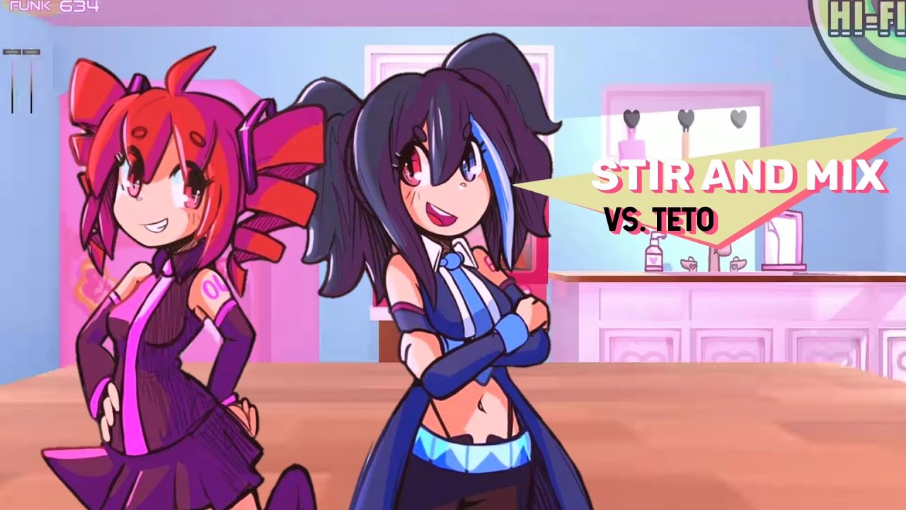 【Kasane Teto & Yokune Ruko FEM/重音テト • 欲音ルコ♀】Stir and Mix (Scratchin' Melodii)【UTAU cover】