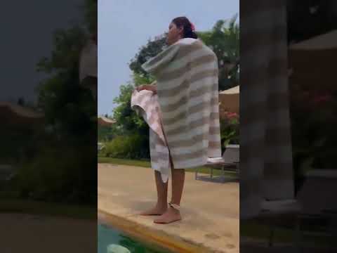 Rubina Dilaik Pool Video #rubinadilaik #bikini #pool #hot #beach #shorts