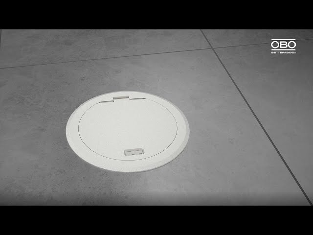 obo bettermann Floor box obo ges r2t kp, deep black, zn