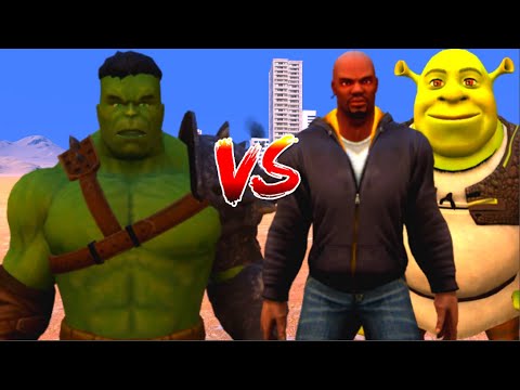 100 Hulk vs 1000 Luke Cage and 1000 SHREK (Marvel vs Marvel)