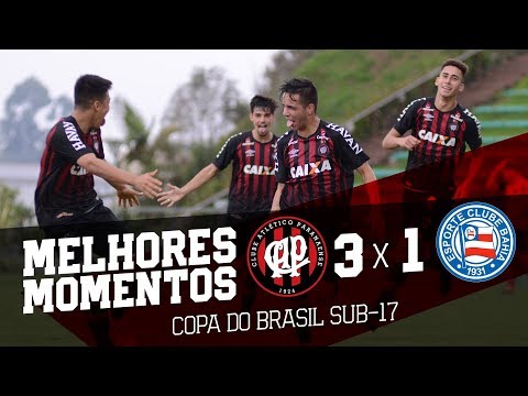 Copa do Brasil Sub-17: Atlético Paranaense 3x1 Bahia | MELHORES MOMENTOS