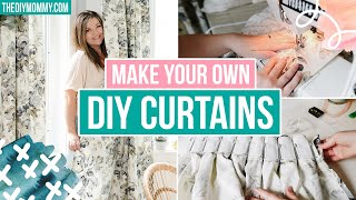 How to MAKE CURTAINS at HOME that look INCREDIBLE!