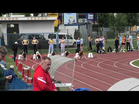 100m kobiet bieg 2 - Leszno 20250510