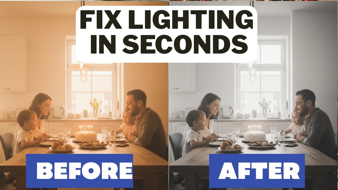 How to FIX Any Photo's LIGHTING Using AI | Nano Banana Tutorial