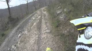 preview picture of video 'Enduro a Roma - Santa Marinella, Tolfa, Civitavecchia - 15-03-2015'